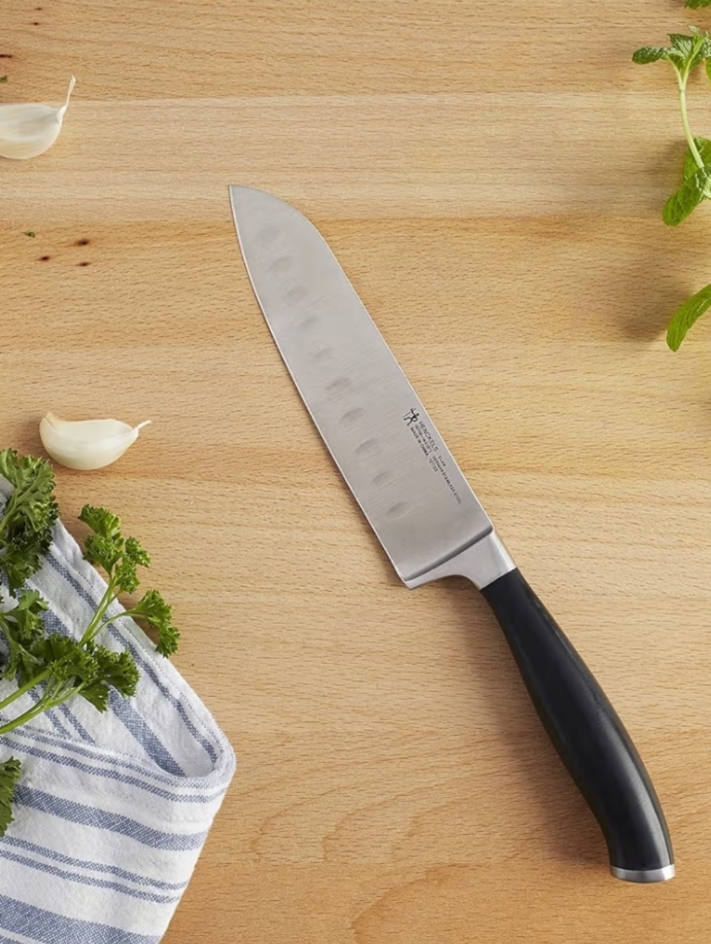 Henckels Elan Forged 5" Hollow Edge Santoku Knife